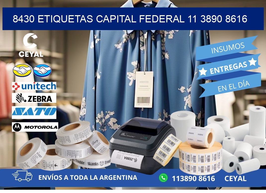8430 ETIQUETAS CAPITAL FEDERAL 11 3890 8616