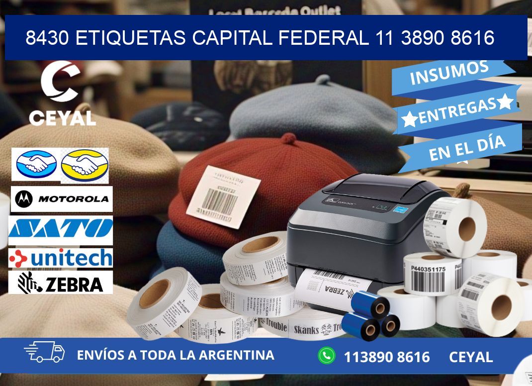 8430 ETIQUETAS CAPITAL FEDERAL 11 3890 8616