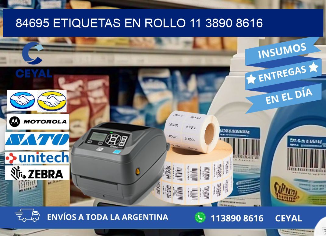 84695 ETIQUETAS EN ROLLO 11 3890 8616