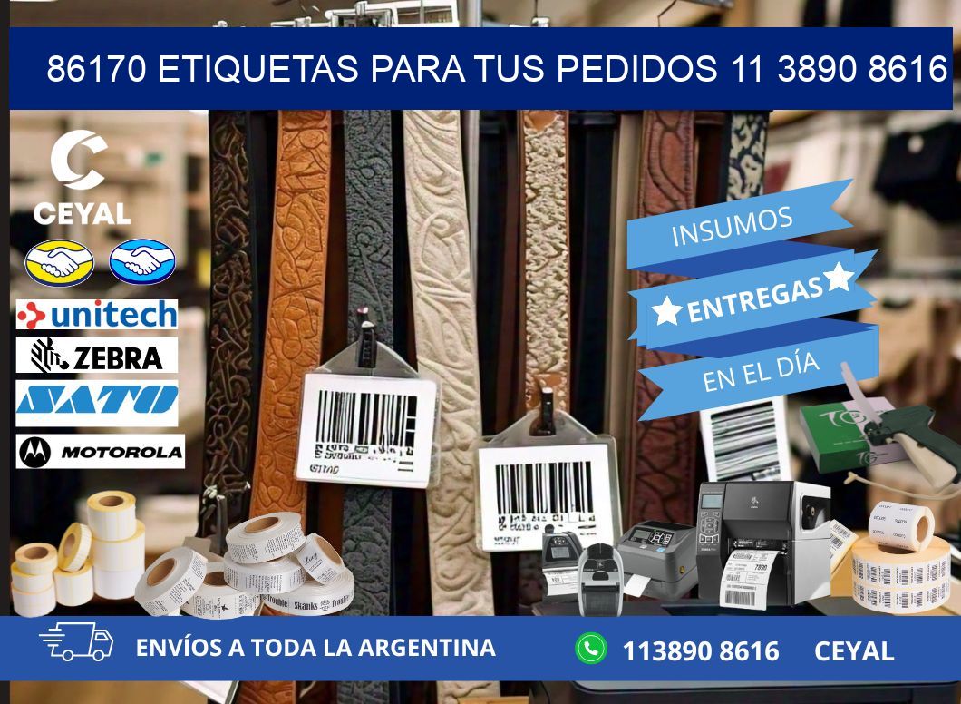 86170 ETIQUETAS PARA TUS PEDIDOS 11 3890 8616