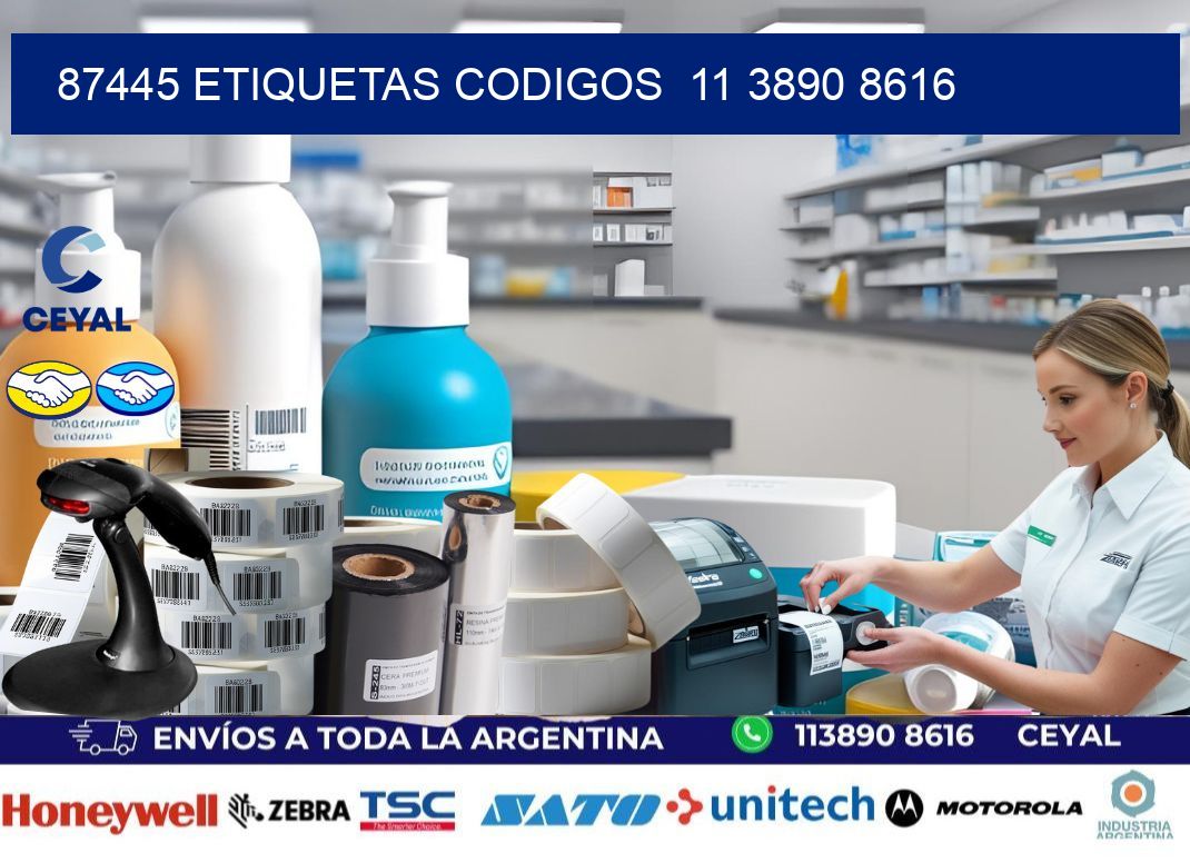 87445 ETIQUETAS CODIGOS  11 3890 8616