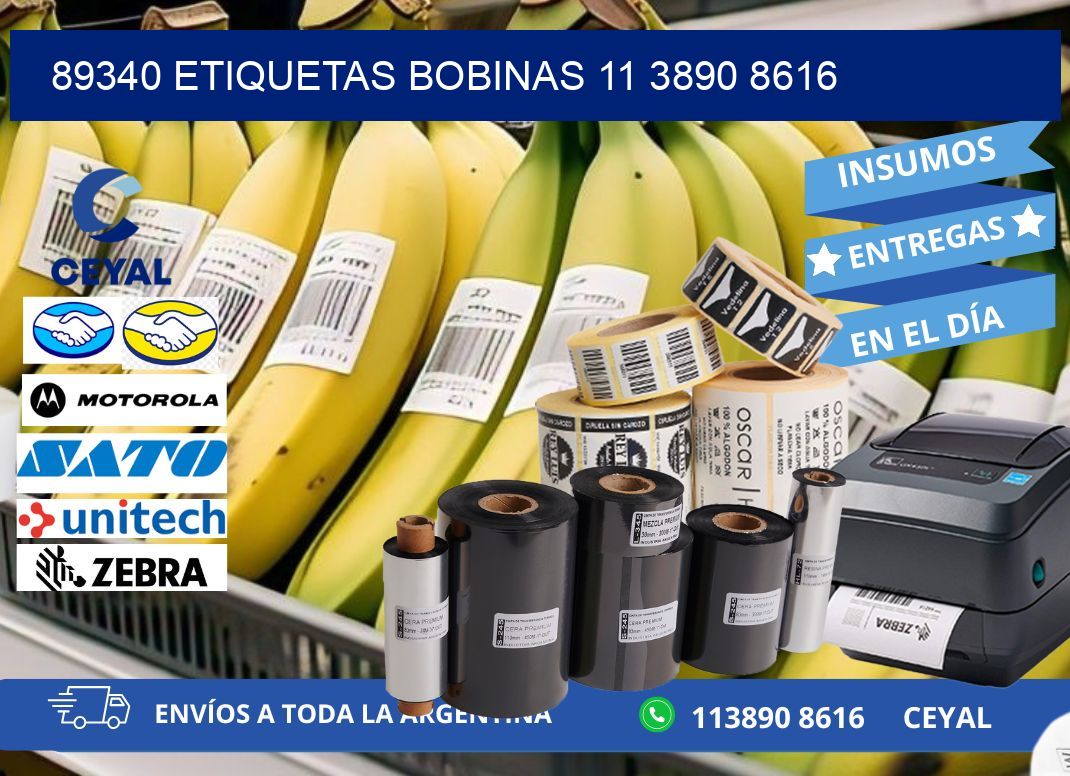 89340 ETIQUETAS BOBINAS 11 3890 8616