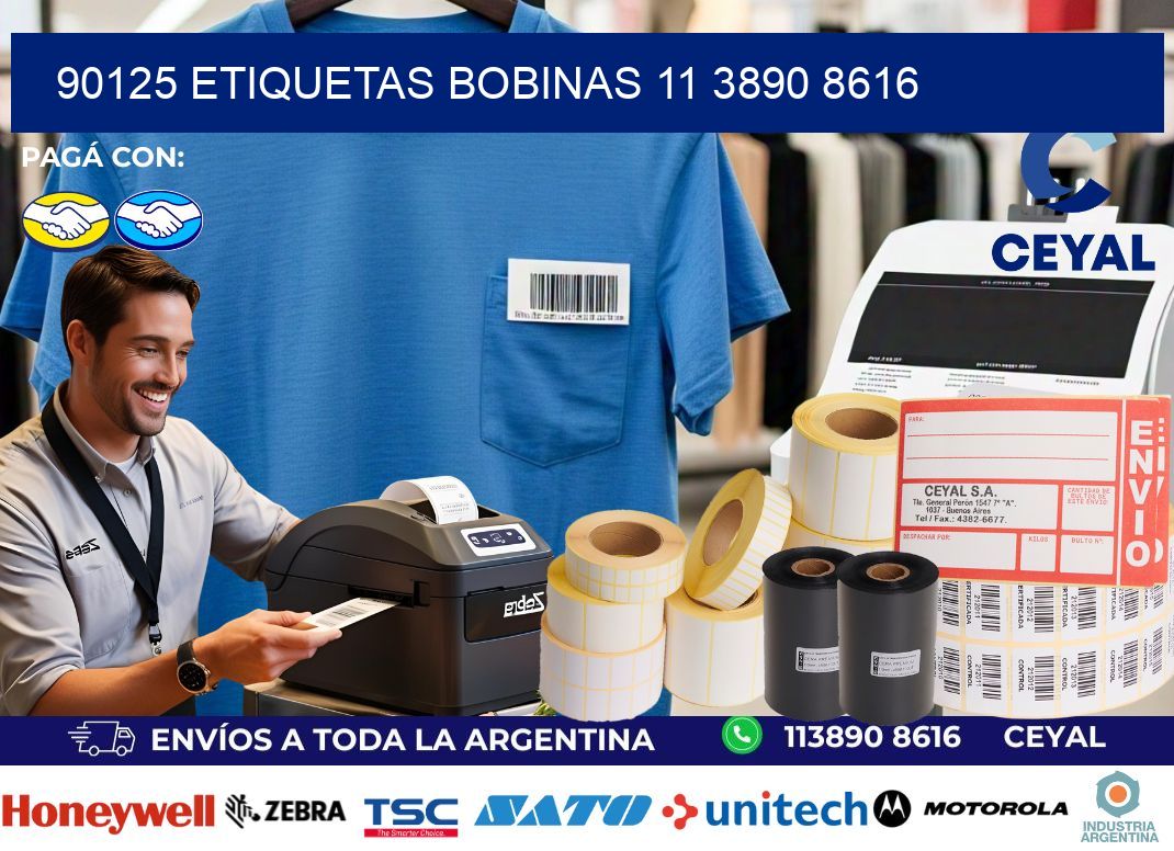 90125 ETIQUETAS BOBINAS 11 3890 8616