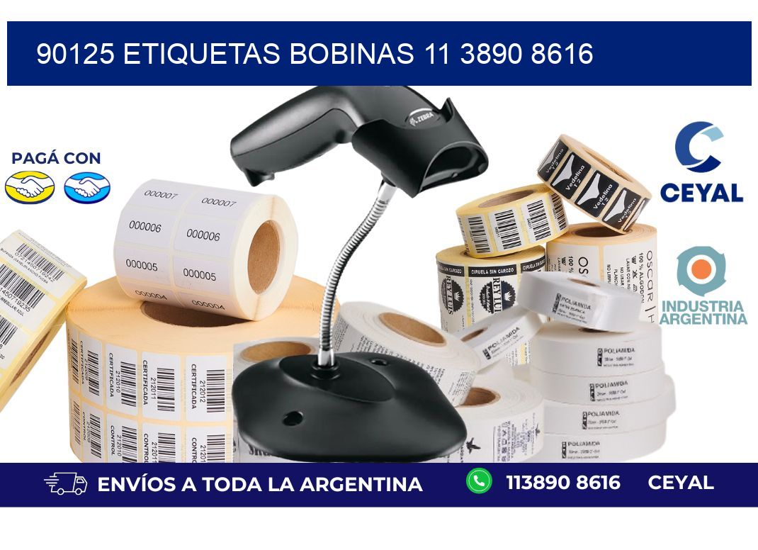 90125 ETIQUETAS BOBINAS 11 3890 8616