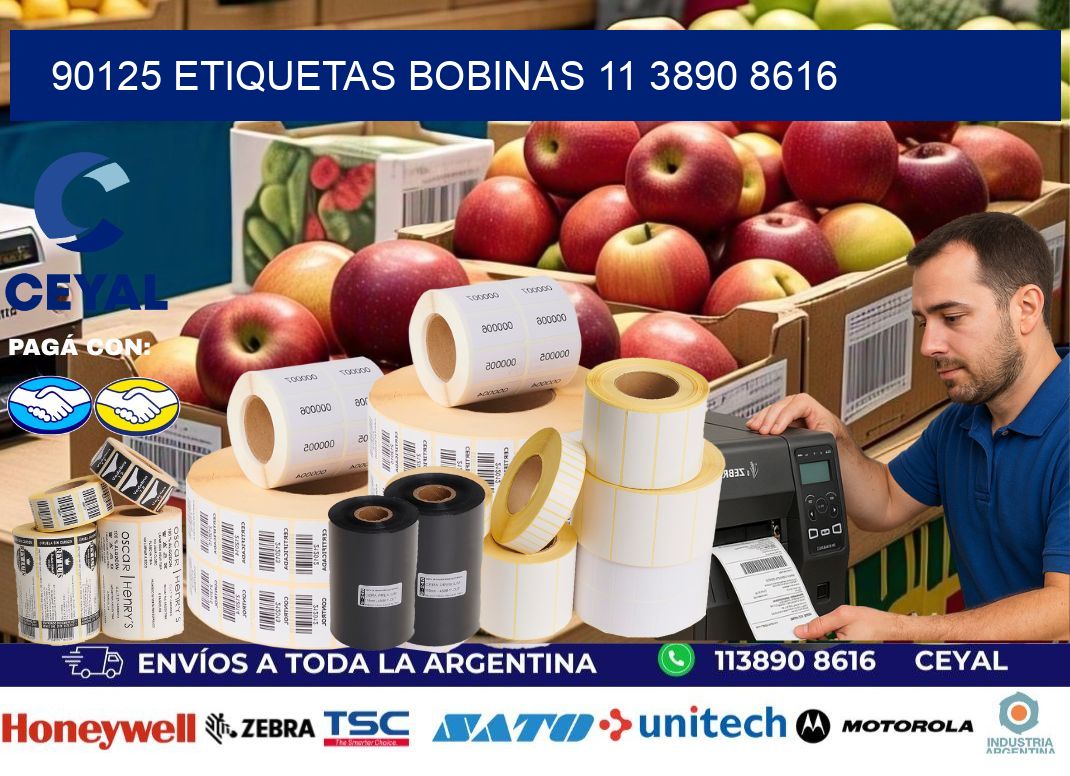 90125 ETIQUETAS BOBINAS 11 3890 8616