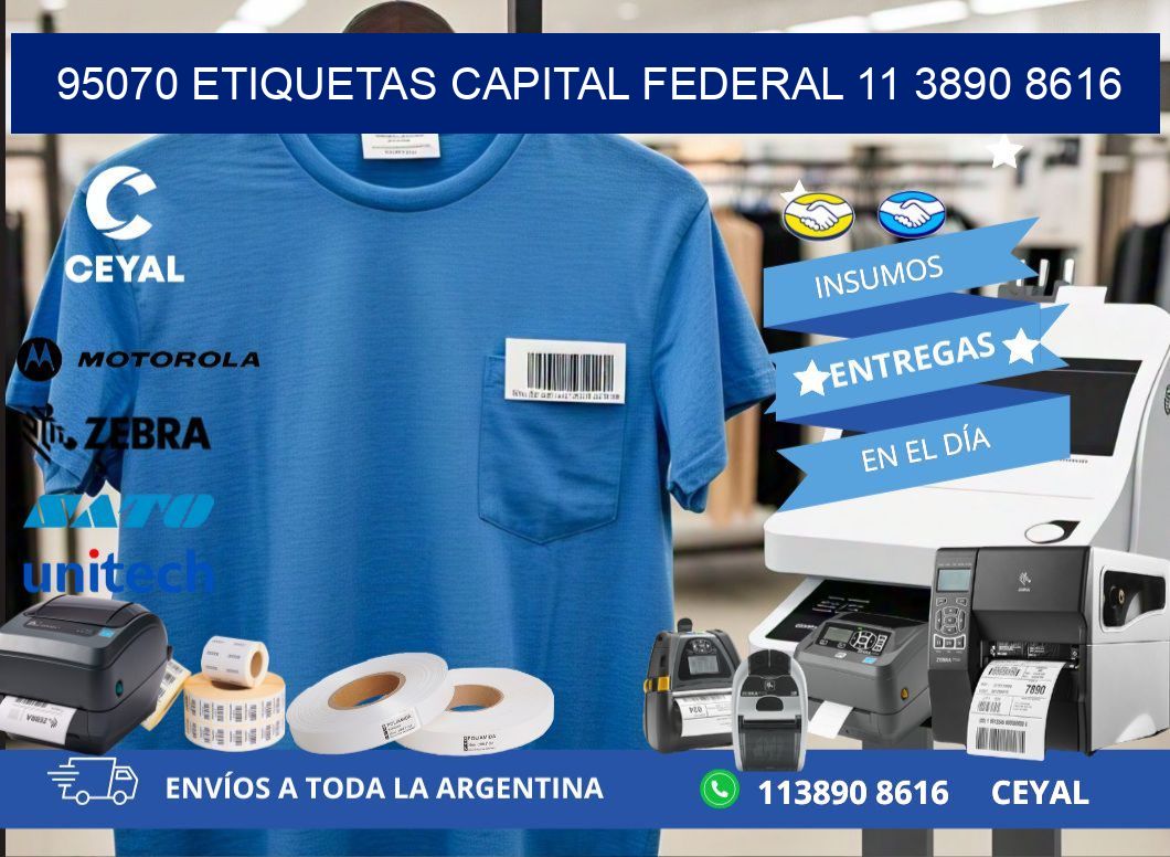 95070 ETIQUETAS CAPITAL FEDERAL 11 3890 8616