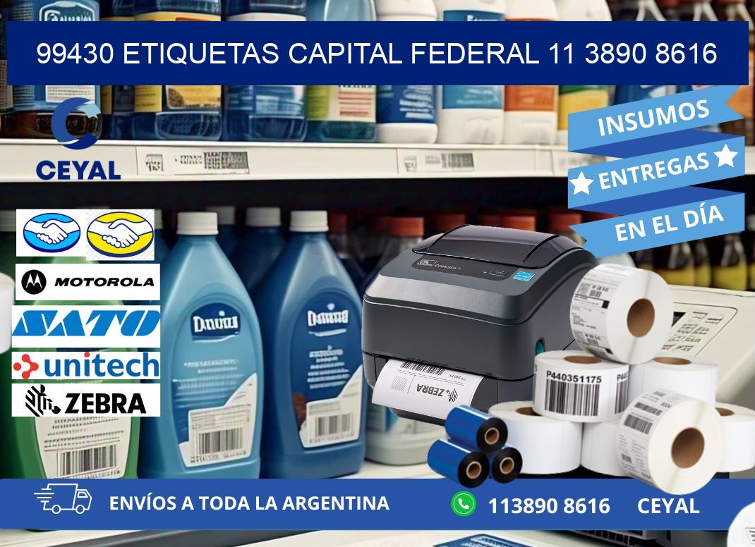 99430 ETIQUETAS CAPITAL FEDERAL 11 3890 8616