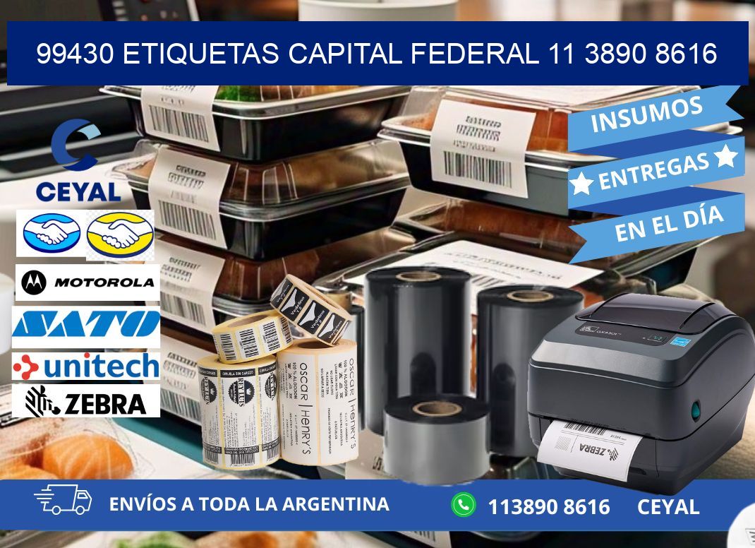 99430 ETIQUETAS CAPITAL FEDERAL 11 3890 8616