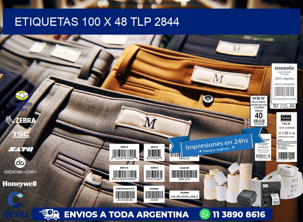 ETIQUETAS 100 x 48 TLP 2844