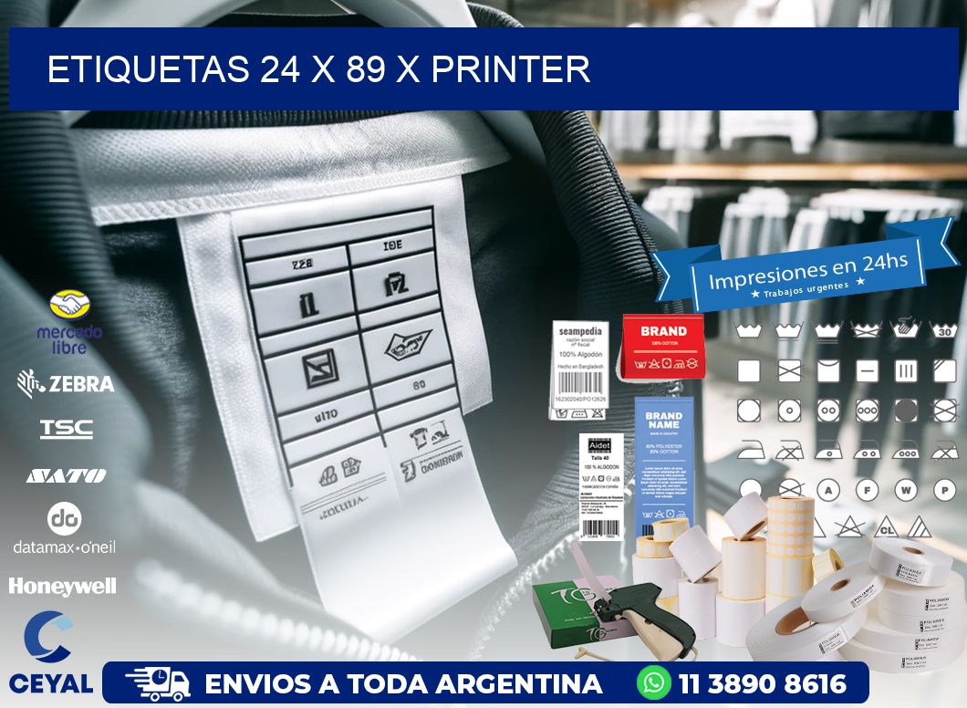 ETIQUETAS 24 x 89 X PRINTER