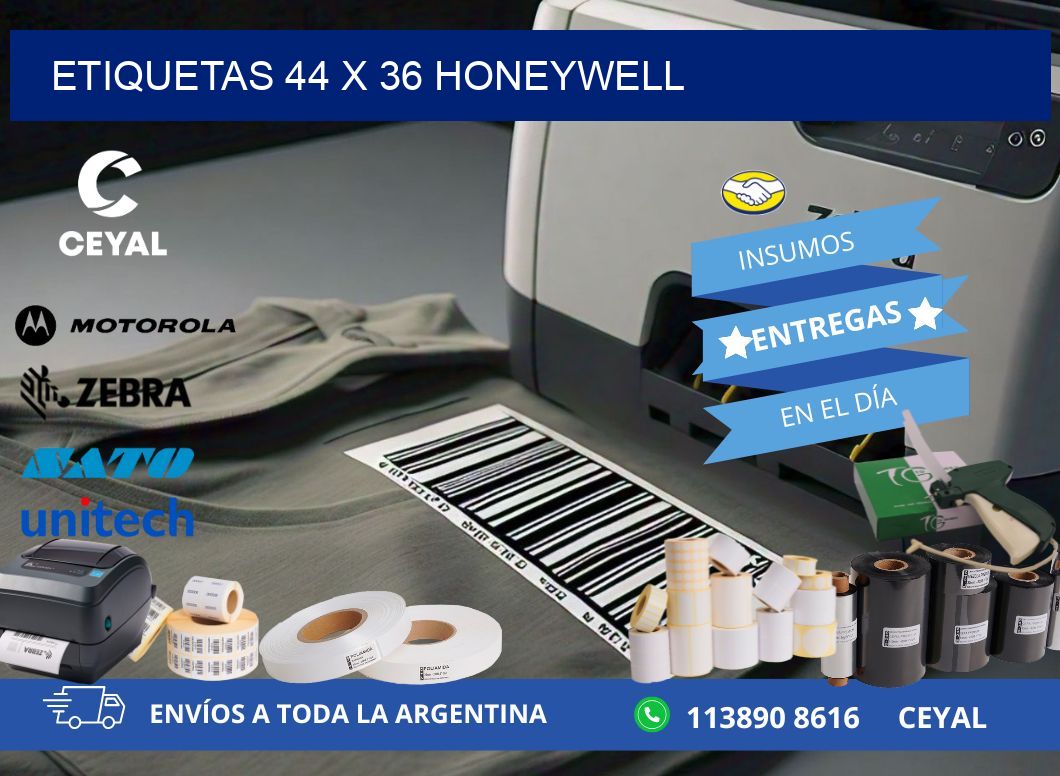 ETIQUETAS 44 x 36 HONEYWELL