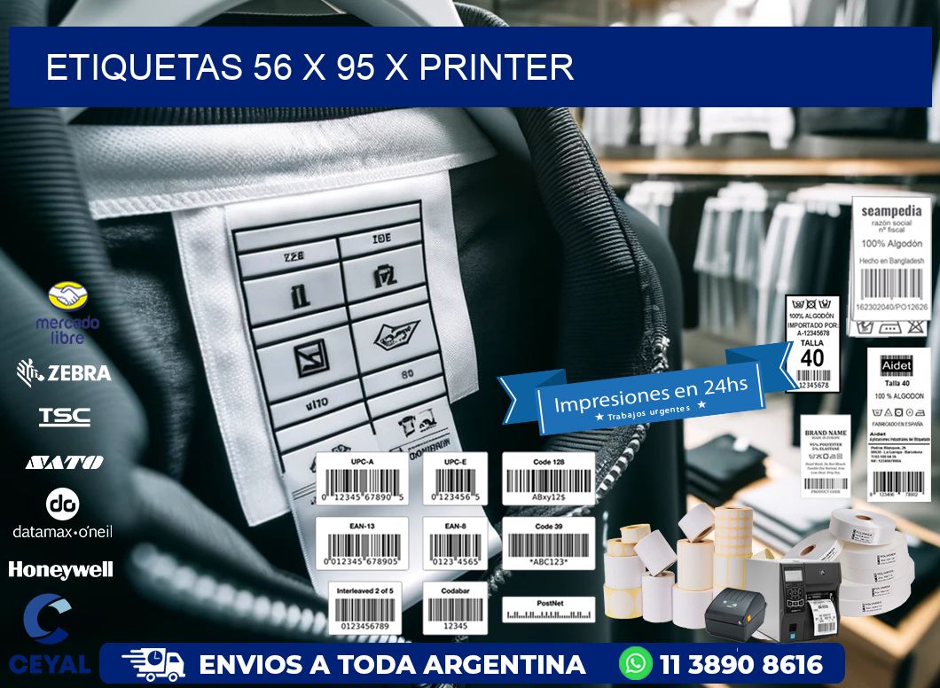 ETIQUETAS 56 x 95 X PRINTER