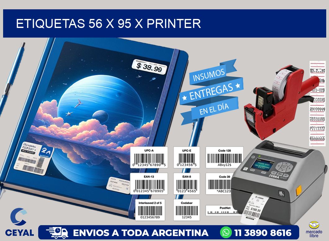 ETIQUETAS 56 x 95 X PRINTER