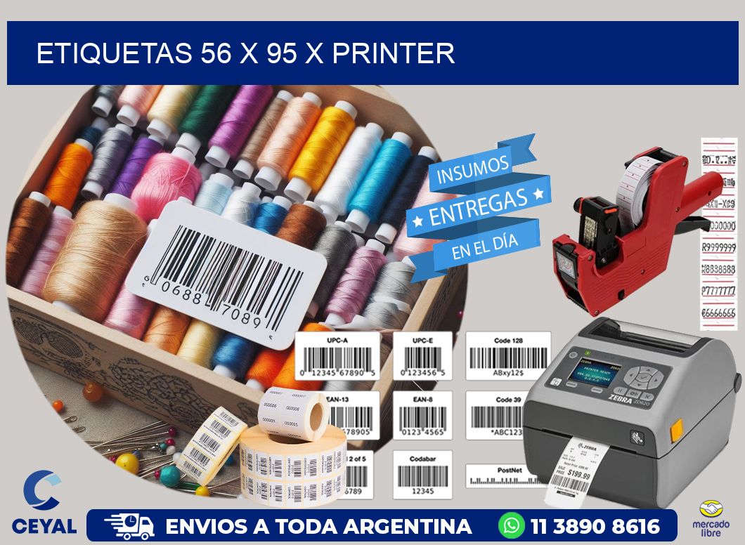 ETIQUETAS 56 x 95 X PRINTER