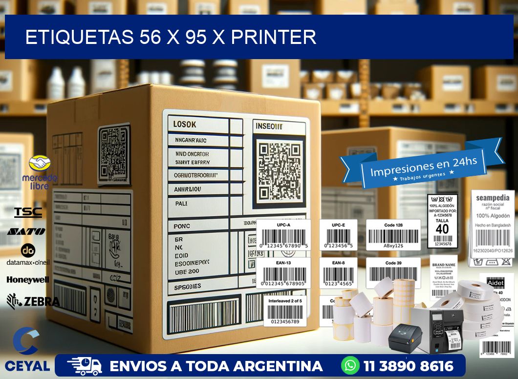 ETIQUETAS 56 x 95 X PRINTER