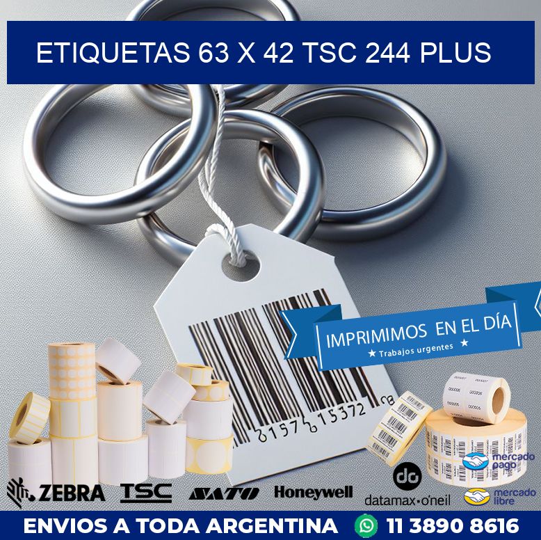 ETIQUETAS 63 x 42 TSC 244 PLUS