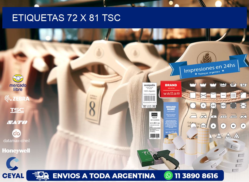 ETIQUETAS 72 x 81 TSC