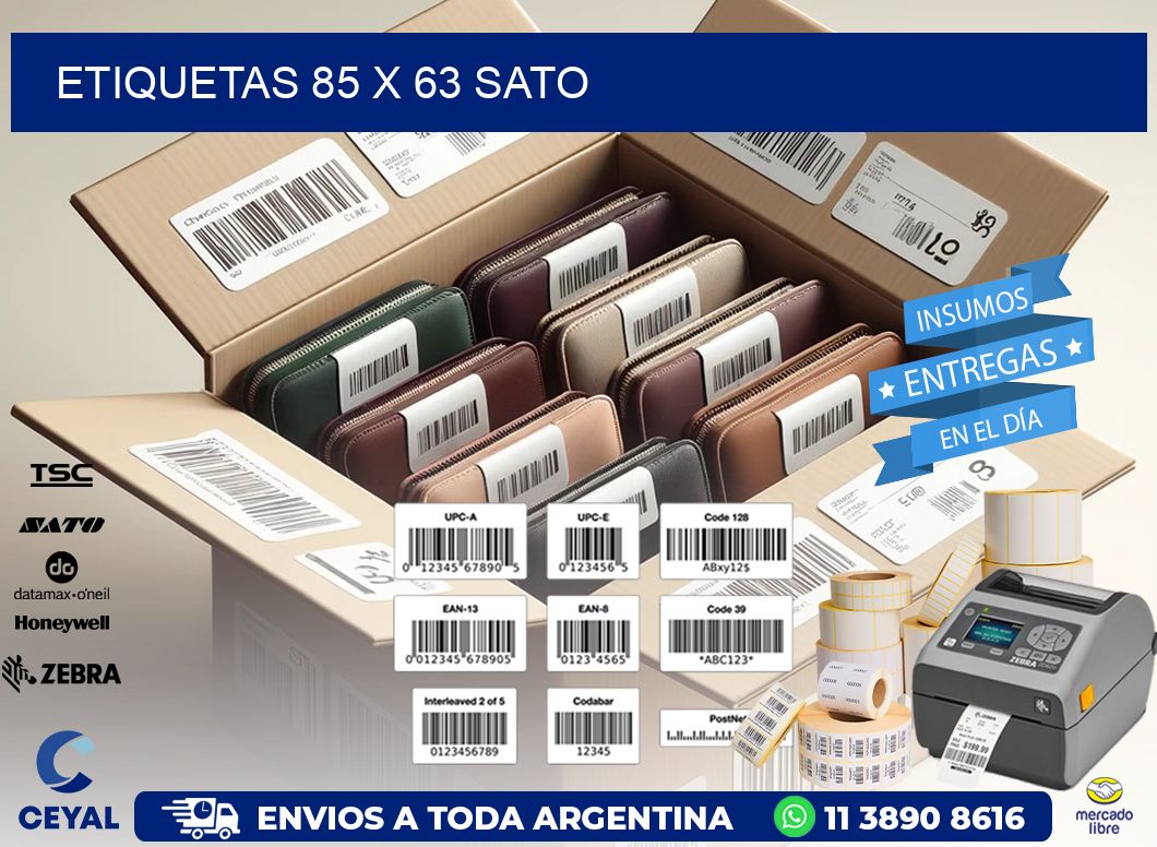 ETIQUETAS 85 x 63 SATO