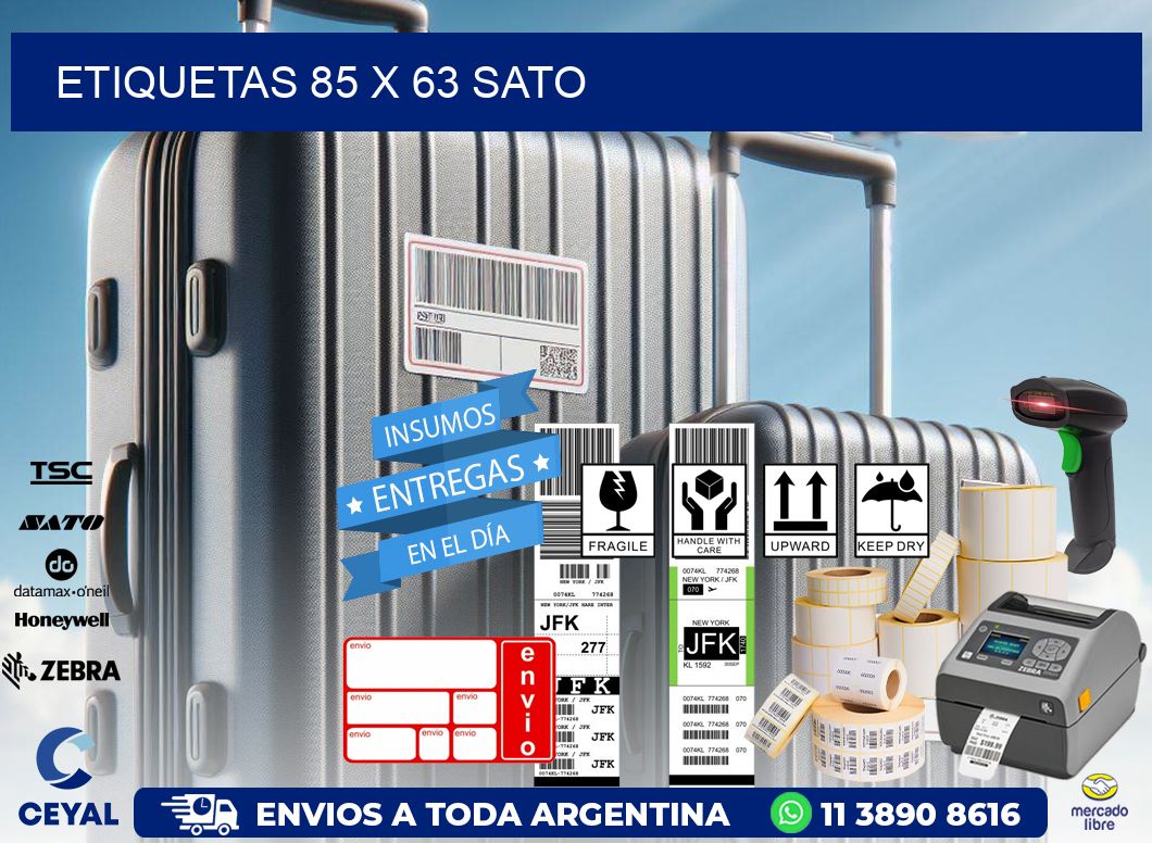 ETIQUETAS 85 x 63 SATO