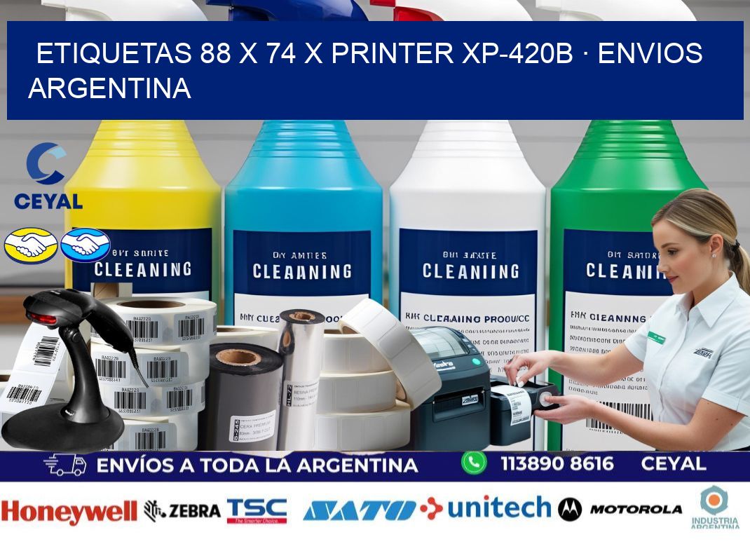 ETIQUETAS 88 x 74 X PRINTER XP-420B · ENVIOS ARGENTINA