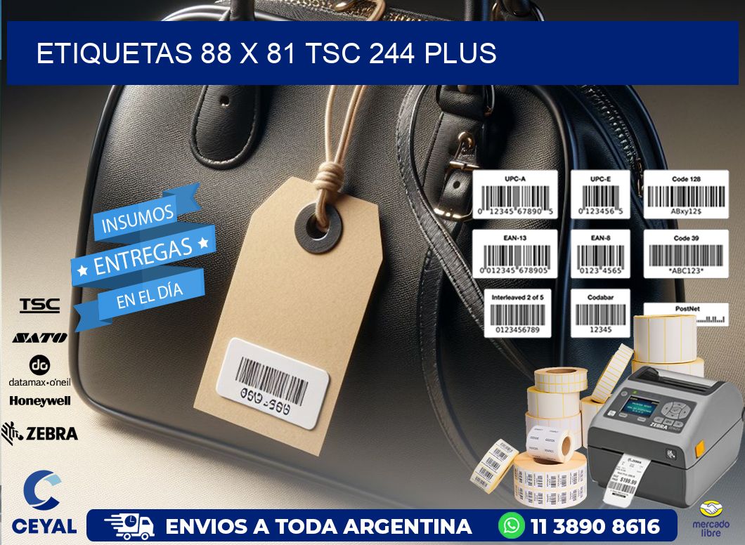 ETIQUETAS 88 x 81 TSC 244 PLUS