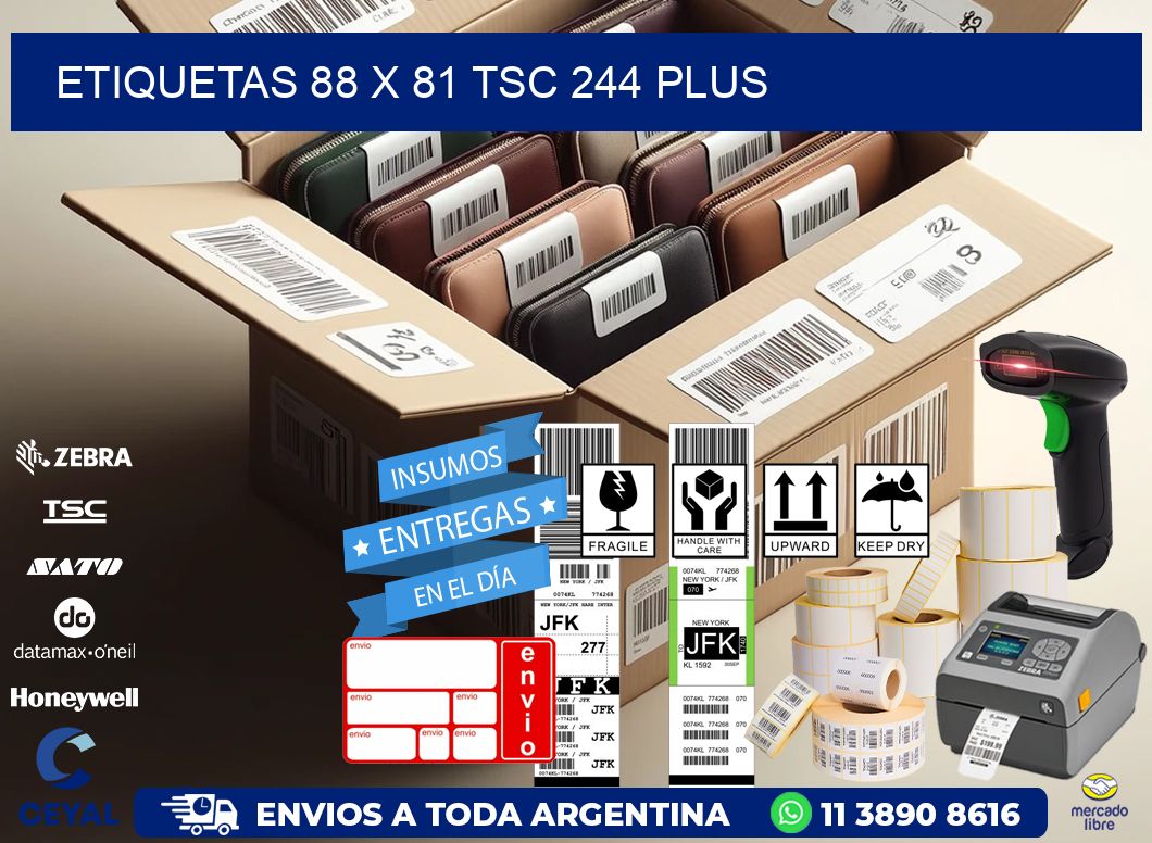 ETIQUETAS 88 x 81 TSC 244 PLUS