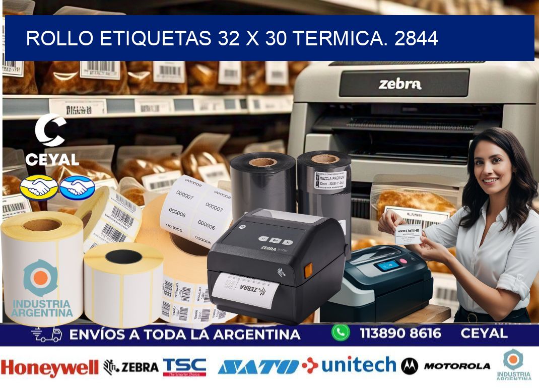 Rollo etiquetas 32 x 30 termica. 2844