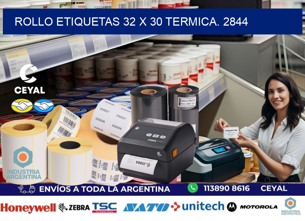 Rollo etiquetas 32 x 30 termica. 2844