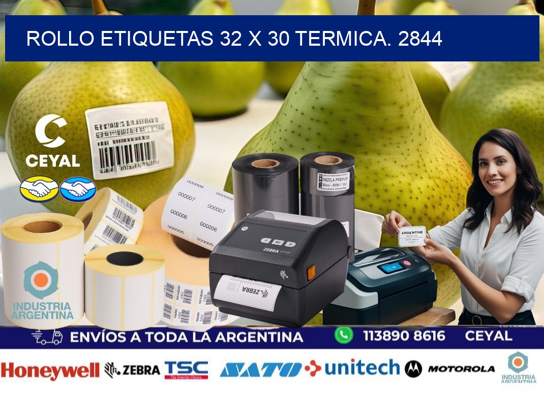 Rollo etiquetas 32 x 30 termica. 2844