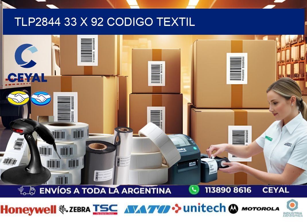 TLP2844 33 x 92 CODIGO TEXTIL