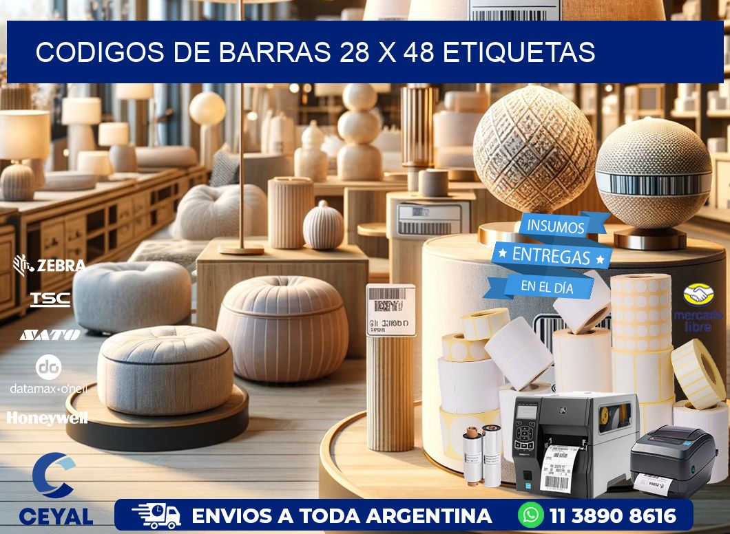 codigos de barras 28 x 48 etiquetas