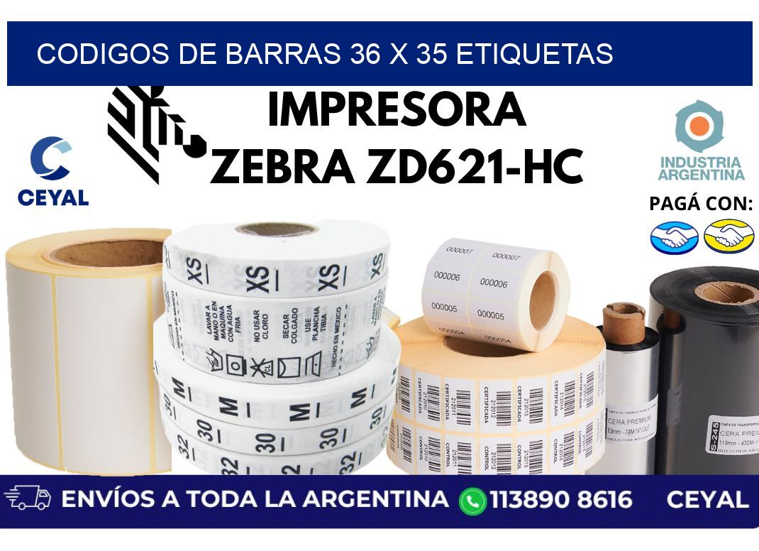 codigos de barras 36 x 35 etiquetas
