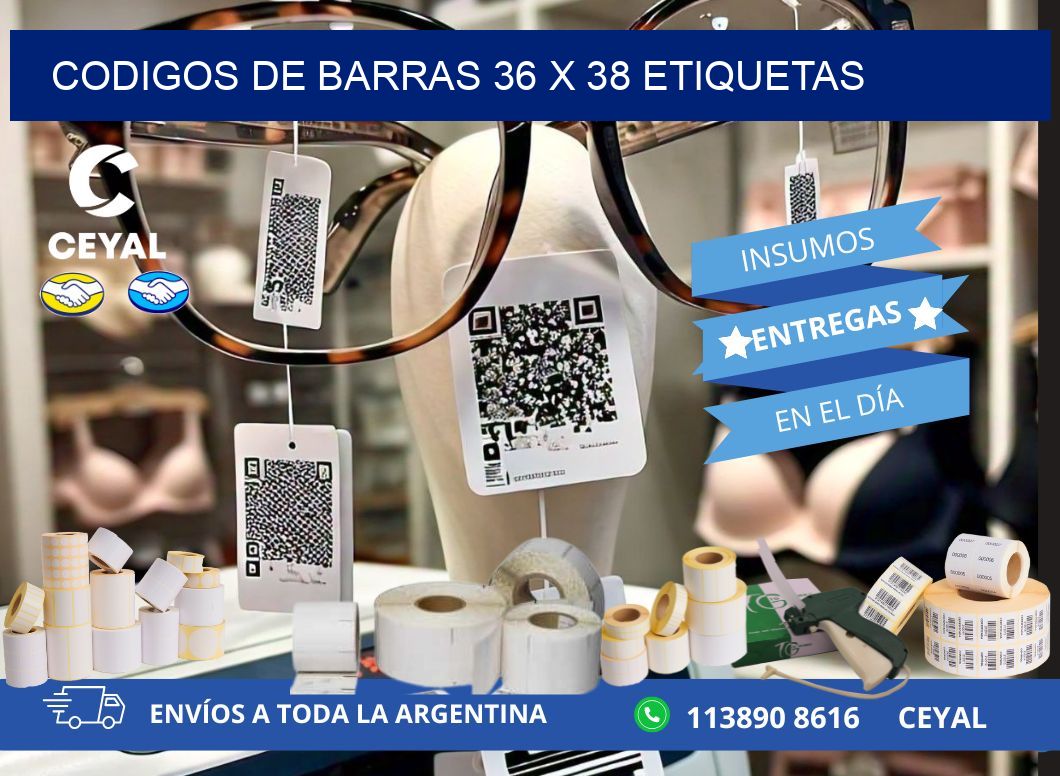 codigos de barras 36 x 38 etiquetas