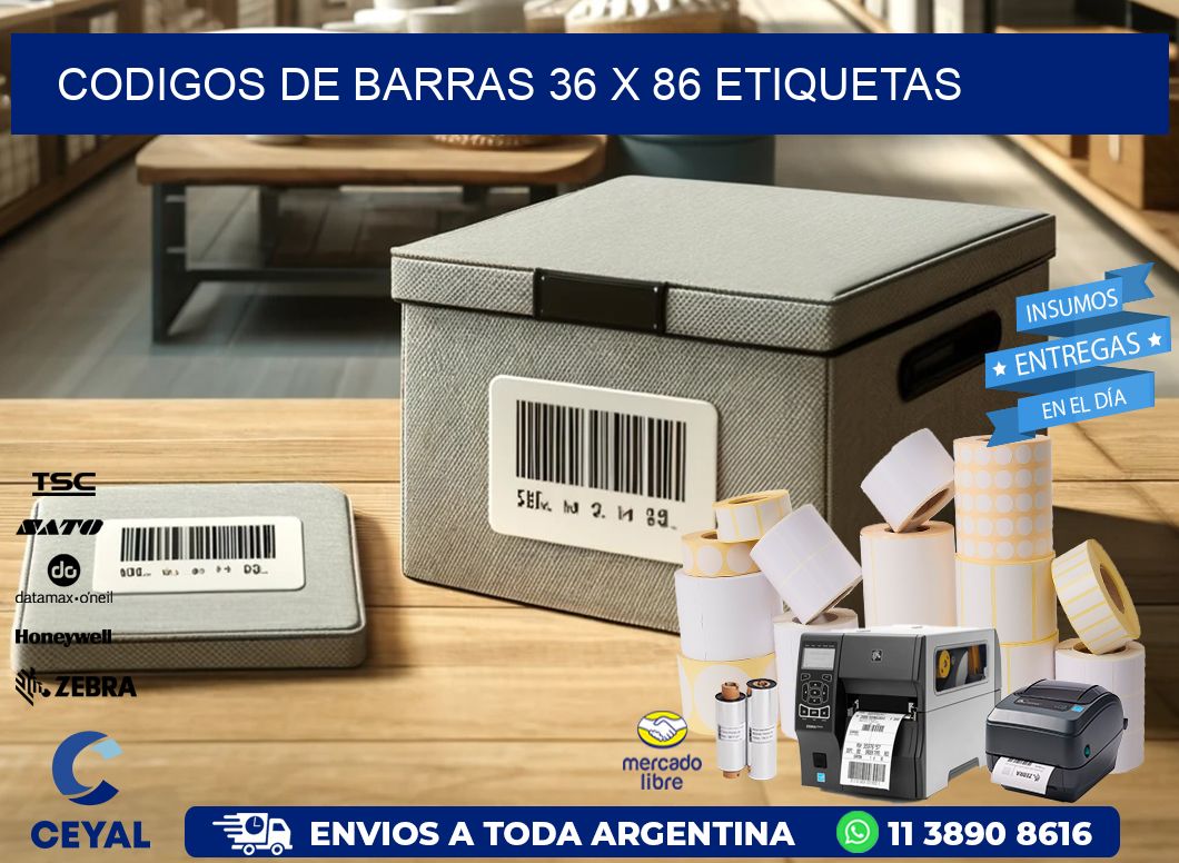 codigos de barras 36 x 86 etiquetas
