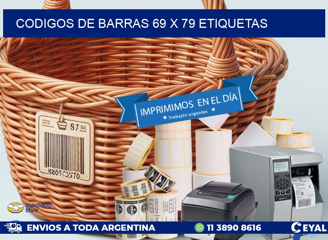 codigos de barras 69 x 79 etiquetas