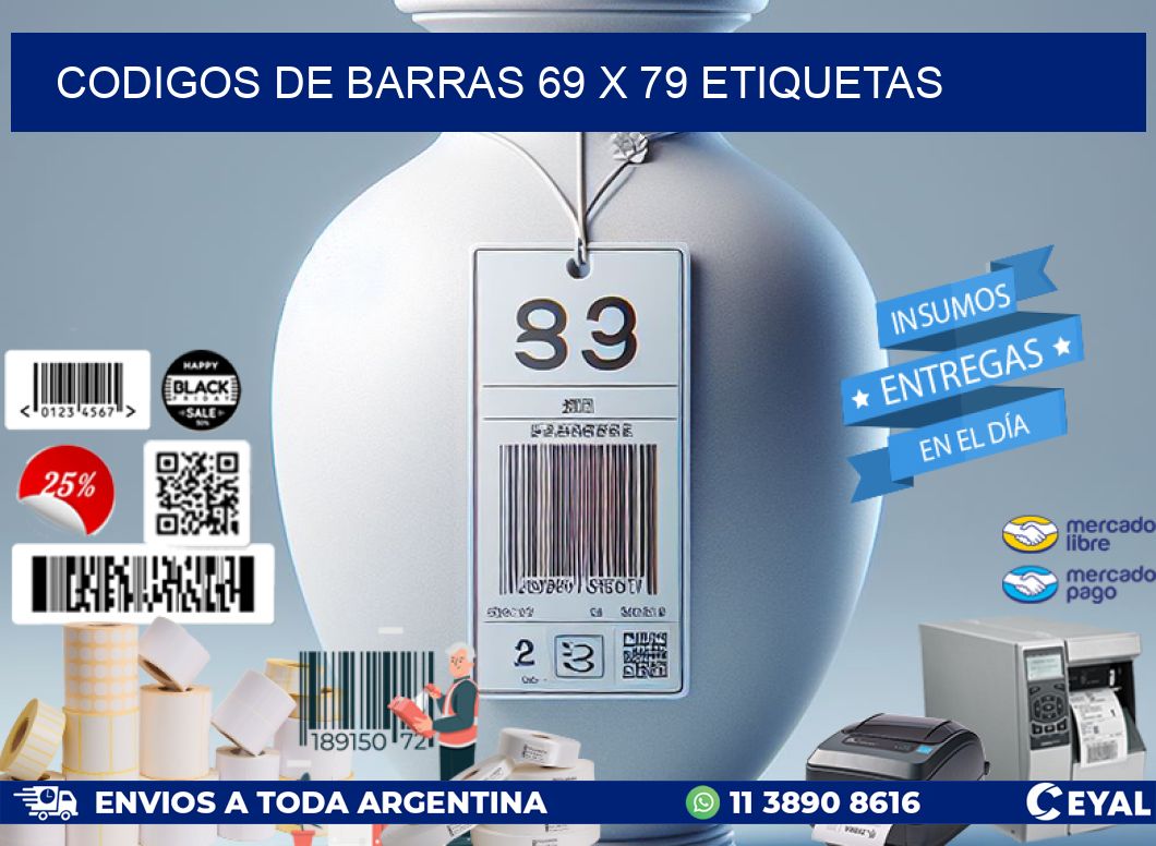 codigos de barras 69 x 79 etiquetas
