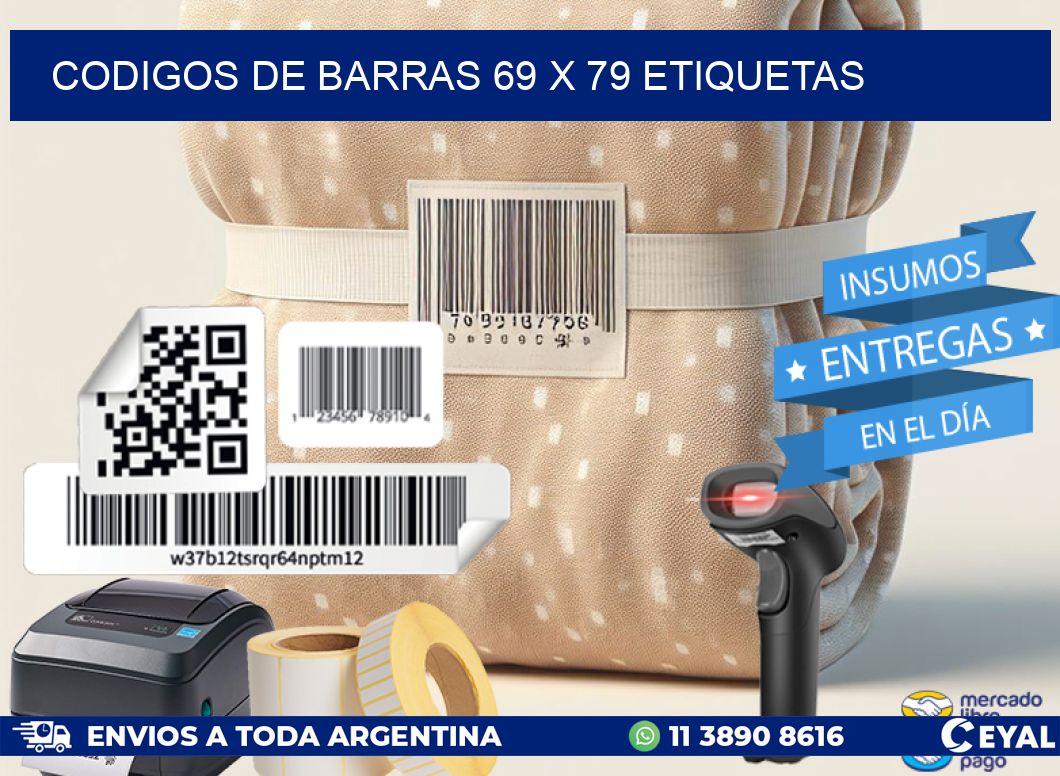 codigos de barras 69 x 79 etiquetas