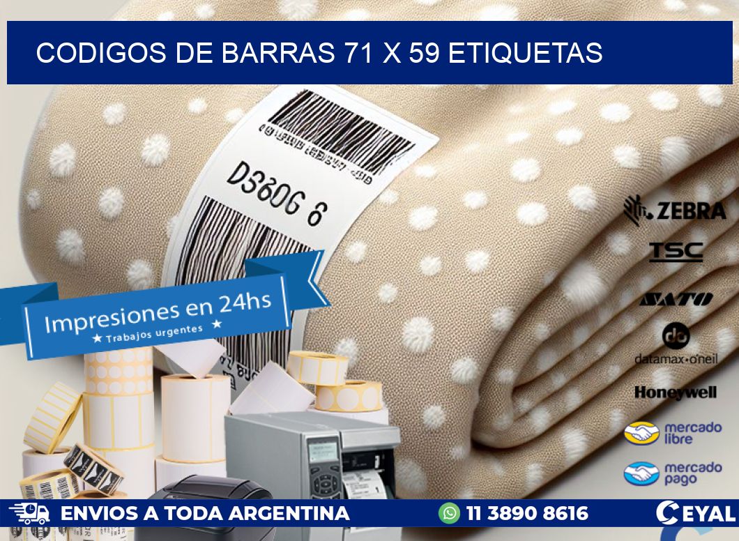 codigos de barras 71 x 59 etiquetas