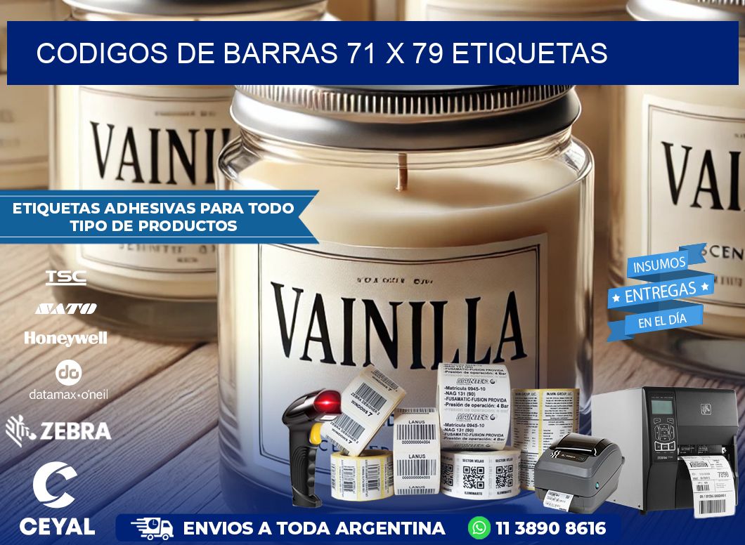 codigos de barras 71 x 79 etiquetas