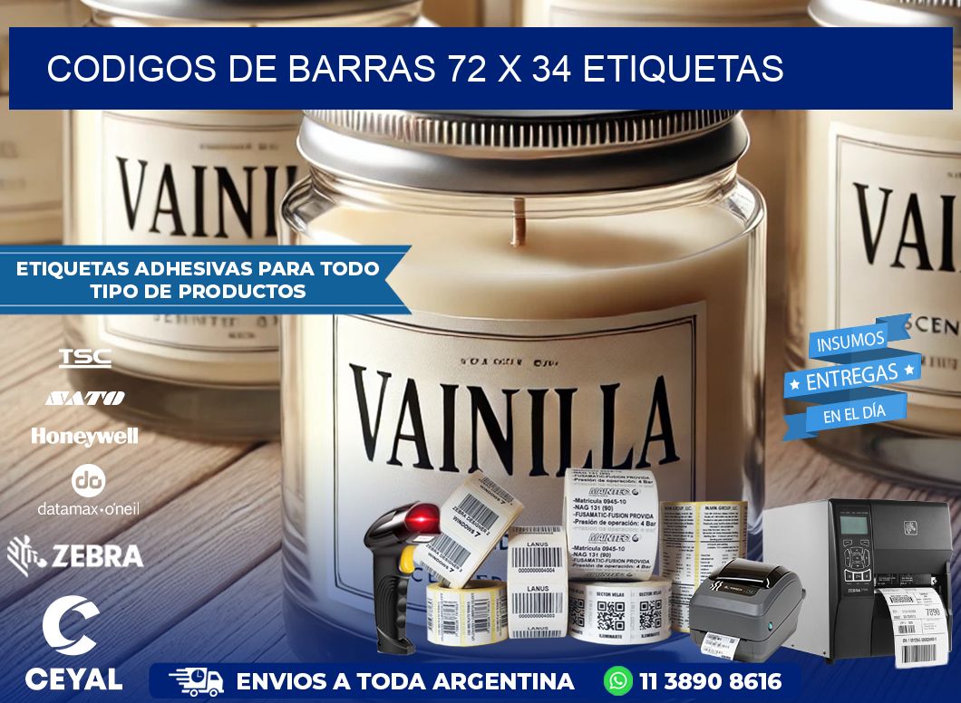 codigos de barras 72 x 34 etiquetas