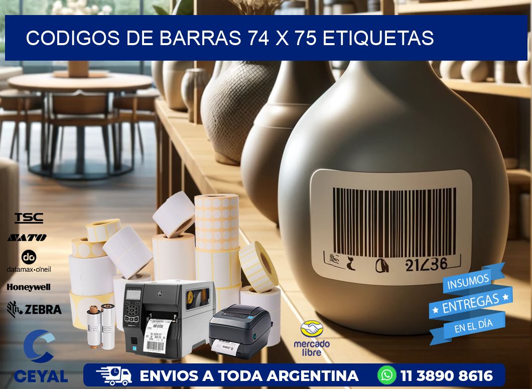 codigos de barras 74 x 75 etiquetas