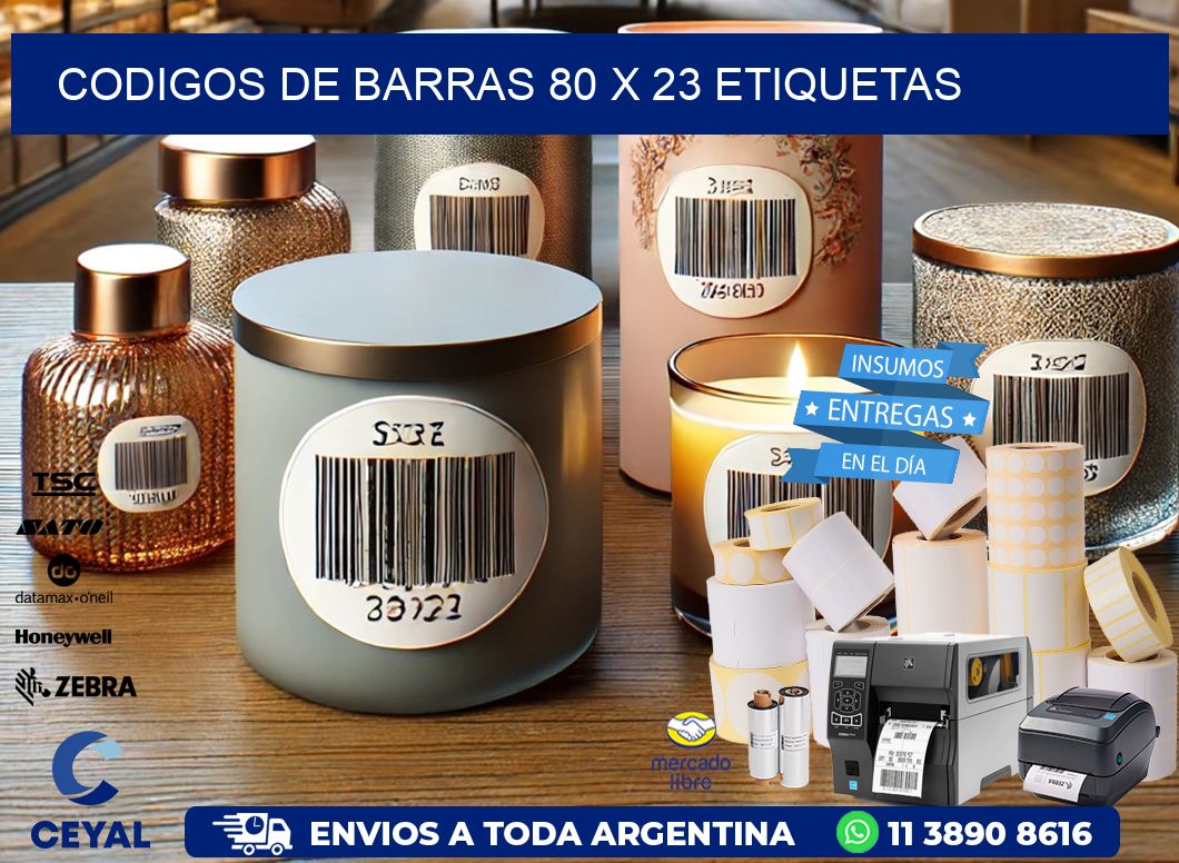 codigos de barras 80 x 23 etiquetas