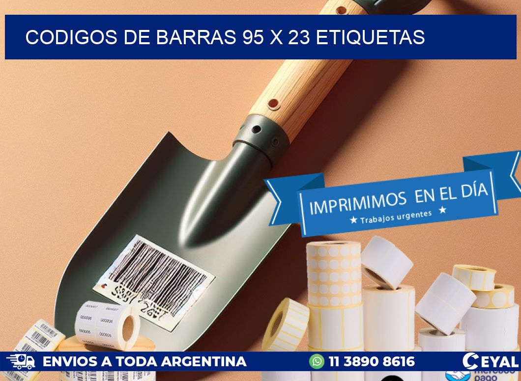 codigos de barras 95 x 23 etiquetas