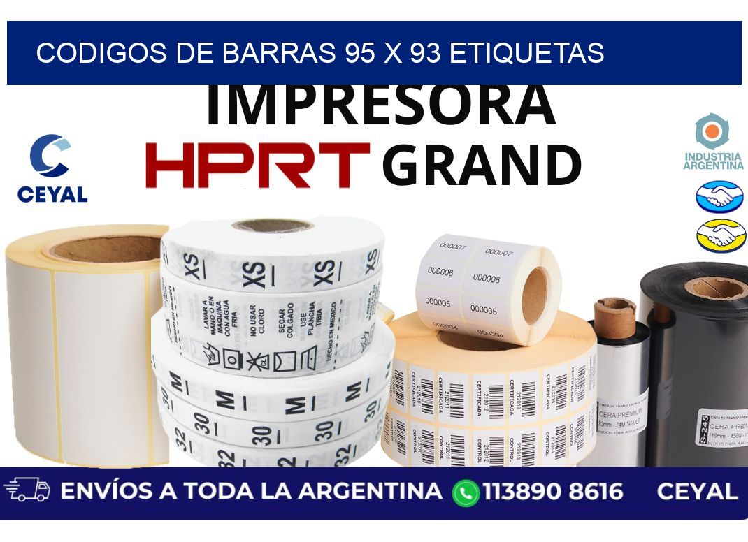 codigos de barras 95 x 93 etiquetas