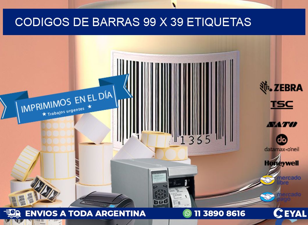 codigos de barras 99 x 39 etiquetas