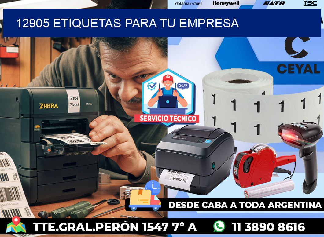 12905 etiquetas para tu empresa