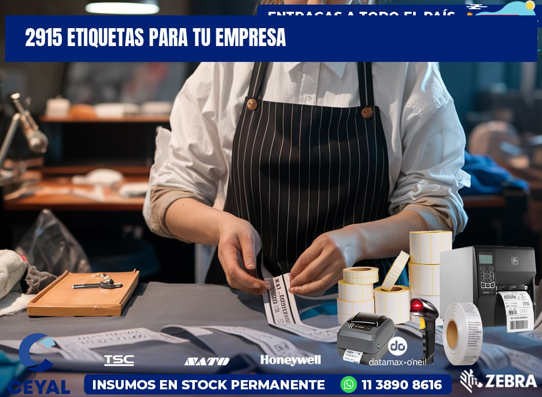 2915 etiquetas para tu empresa