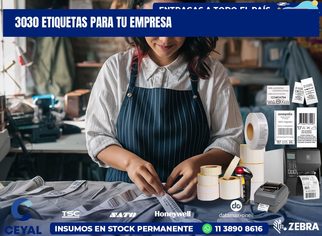 3030 etiquetas para tu empresa