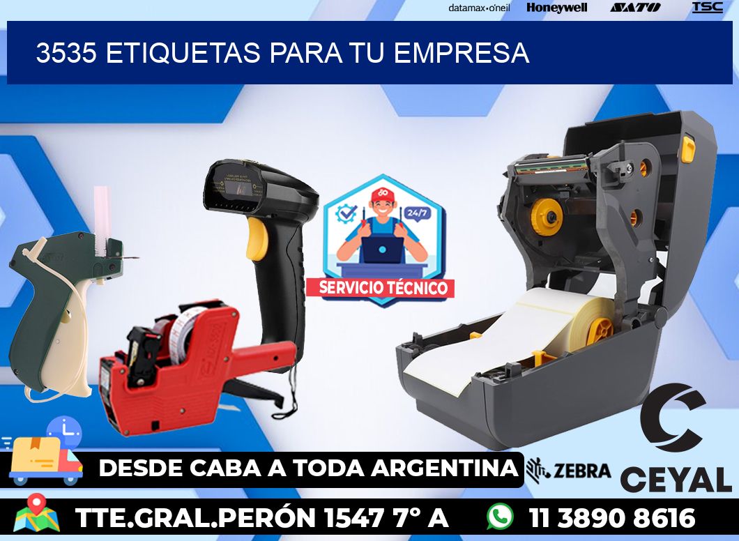 3535 etiquetas para tu empresa