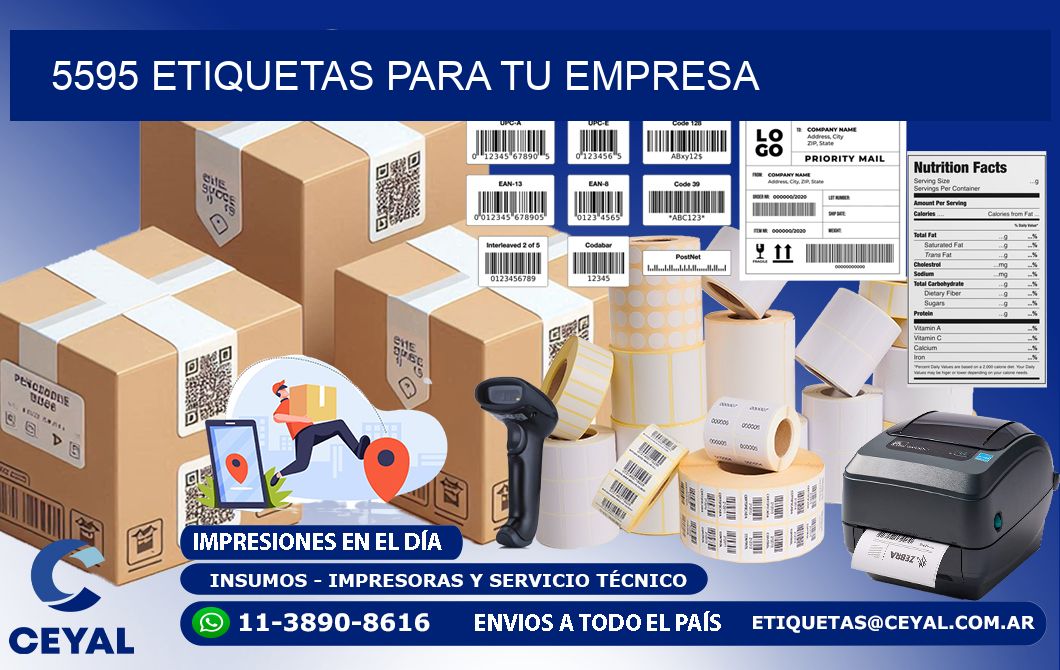 5595 etiquetas para tu empresa